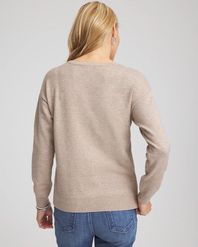 Floral Sequined Pullover - image 3